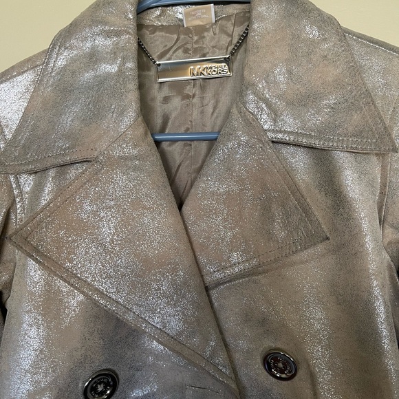 This is a MK leather jacket Size 2. Purchased on Thredup. It’s in great shape. - Picture 7 of 17